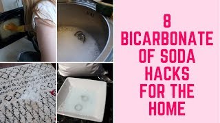 8 BICARBONATE OF SODA CLEANING HACKS FOR THE HOME  CLEAN WITH ME [upl. by Aisenet]