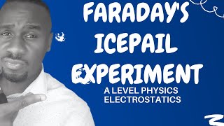 Faradays ice pail experiment explained  Kisembo Academy [upl. by Yznil458]