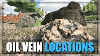 Oil Vein Locations in Valguero Map  ARK Survival Evolved [upl. by Saffren]