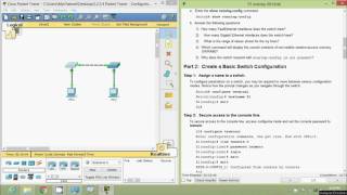 2234 Packet Tracer  Configuring Initial Switch Settings [upl. by Adan]