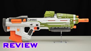 REVIEW Nerf Halo MA40 Assault Rifle  Solid PropClass Blaster [upl. by Care]