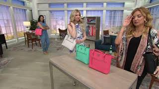 Dooney amp Bourke Saffiano Leather Shopper on QVC [upl. by Towbin862]