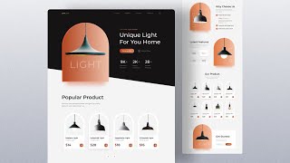 Responsive Lamp Website Design Using HTML CSS amp JavaScript [upl. by Lebasile]