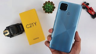 Realme C21y Unboxing  HandsOn Design Unbox AnTuTu Benchmark Camera Test [upl. by Acirtal]