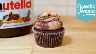 How to Make Nutella Cupcakes  Cupcake Jemma [upl. by Aciretal]