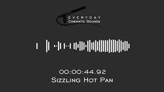 Rapid Sizzling Hot Pan  HQ Sound Effects [upl. by Antonie]