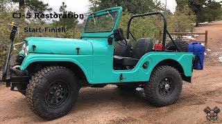 1965 Jeep CJ5 Restoration Full Video [upl. by Eilama]