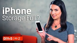 iPhone Storage Full Try these 5 iPhone tips  Kingston DIY in 5 Ep 2 [upl. by Yahsal188]