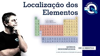 Tabela Periódica  Localização dos Elementos [upl. by Anaibib]