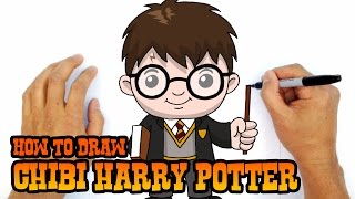 How to Draw Harry Potter  Cartooning Club Tutorial [upl. by Aneer]