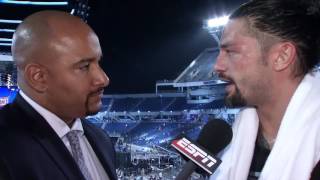 Roman Reigns Calls Win Over The Undertaker A Loss  ESPN [upl. by Lessirg]