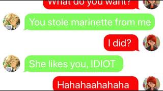 Adrien gets JEALOUS Does Marinette like Nath  Miraculous Texting Story [upl. by Lytton]