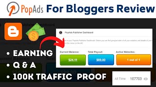 Pop Ads Network Review  Pop Ads Earning FAQs Disadvantages  Adsense Alternative Ad Network [upl. by Otrevlig]