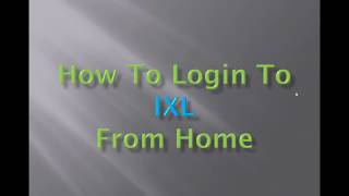 How to login to IXL [upl. by Adelina667]