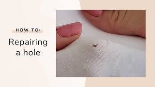 How to Repair a Small Hole in your Clothes [upl. by Madison]