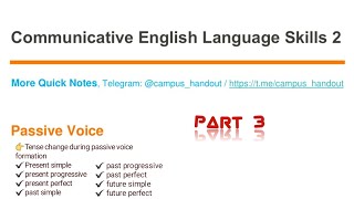 Communicative English Language Skills 2 Chapter 1 Part 3 [upl. by Otiv]