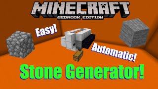 Easy Automatic Stone Generator Minecraft Bedrock 116 Tutorial [upl. by Rubliw925]