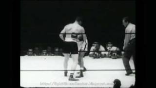 Rocky Marciano vs Harry Mathews 1952 16mm transfer [upl. by Beaumont934]