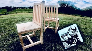 Step by step EASY chair build with Just Piddling Mini Episode [upl. by Boiney]