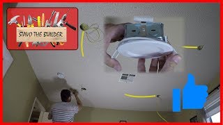 Como Instalar luces de techo Empotrables  LED spotlight wiring [upl. by Naji]