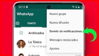 Cómo CAMBIAR EL SONIDO DE NOTIFICACIONES DE WHATSAPP ▷ TONO O CANCIÓN [upl. by Einolem742]