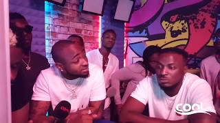 DAVIDO MAYORKUN DREMO DJ E COOL YONDA PERUZZI ICHABA IDOWEST IN THE COOL STUDIO [upl. by Matronna654]