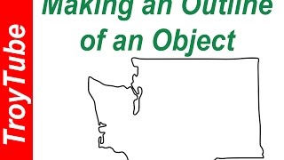 Outlining An Object with Inkscape [upl. by Nesnar]