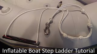 Inflatable Boat DIY Ladder [upl. by Azilef]