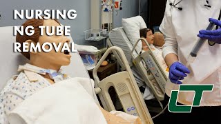 Nursing NG Tube Removal [upl. by Ylrebmek]