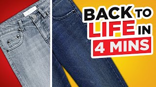 Bring Your Jeans Back To Life In 4 Minutes How To Dye Your Jeans [upl. by Yasmar703]