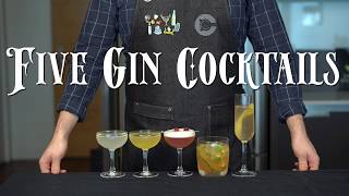 The 5 Easiest GIN Cocktails to Make at Home [upl. by Edgardo]