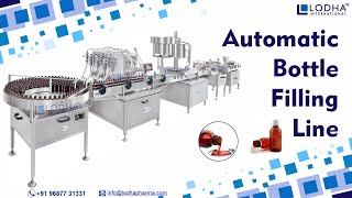 Automatic Bottle Filling Capping and Sticker Labeling Machine [upl. by Rehpoitsirhc]