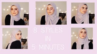 8 SIMPLE WAYS TO STYLE A SHAWL IN 5 MINUTES ONLY [upl. by Spiegel]