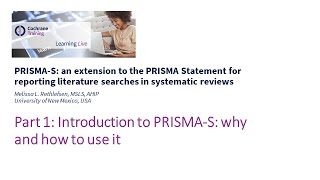 Part 1 Introduction to PRISMAS why and how to use it [upl. by Adnavoj]