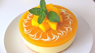 NoBake Mango cheesecake  Mango recipe [upl. by Leanor753]