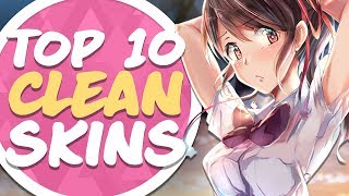 osu Top 10 Clean Skins Compilation Minimalistic [upl. by Nealy]