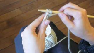 Cours de tricot 5  le point jersey [upl. by Irb982]