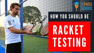 How to TEST a Padel Racket [upl. by Christian]