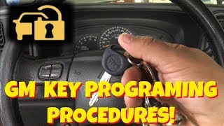 HOW TO PROGRAM A GMCHEVY CODEDANTI THEFT KEY FOR FREE SAVE MONEY [upl. by Mabel]