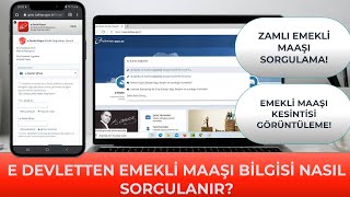 E Devletten Emekli Maaşı Nasıl Sorgulanır Zamlı Emekli Maaşı Öğrenme [upl. by Leigh2]