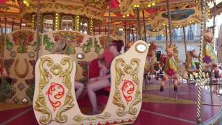 Carousel MerryGoRound Ride At Weymouth Sea Front Weymouth July 2016 [upl. by Ttezzil]