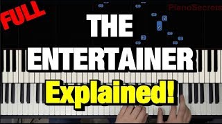 HOW TO PLAY  THE ENTERTAINER  BY SCOTT JOPLIN PIANO TUTORIAL LESSON [upl. by Azaleah290]