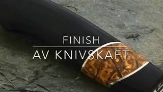 Knivmaker Hvordan overflate behandle knivskaft [upl. by Pembrook301]