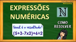 EXPRESSÕES NUMÉRICAS  NÚMEROS NATURAIS  6º ANO [upl. by Buttaro]