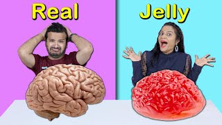 Real Vs Jelly Food Food Challenge  Food Challenge India  Hungry Birds [upl. by Selle]