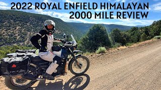 2022 Royal Enfield Himalayan 2000 Mile ReviewStill Loving It [upl. by Leyameg]