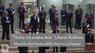 quotTristis est anima meaquot Johann Kuhnau  Windsbacher Knabenchor Martin Lehmann [upl. by Eisej]