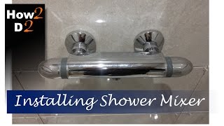 Plumbing Shower mixer Plumb install shower mixer thermostatic tap valve [upl. by Ahsirt249]