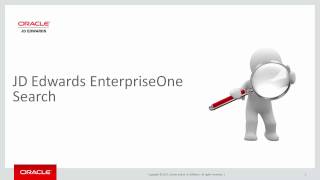 Introducing the JD Edwards EnterpriseOne Search [upl. by Yerg]