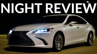 Triple Beam 2021 Lexus ES Night Review Adaptive Lights Ambient Lights Etc [upl. by Jaeger]